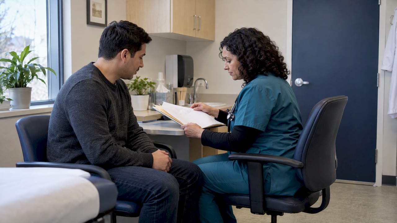 Civil surgeon reviews prior immigration medical exam